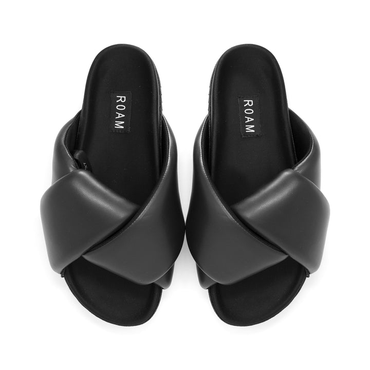 
                  
                    Roam Foldy Puffy Sandals in Vegan Leather - Alchemy Works
                  
                