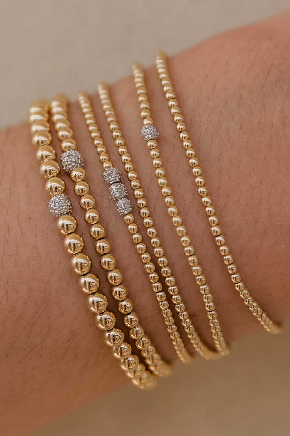Gold diamond beads shop