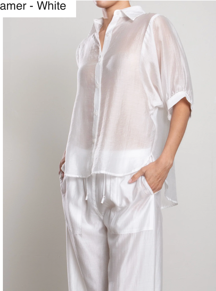 
                  
                    Pharaoh Claude Shirt in Gossamer - White
                  
                