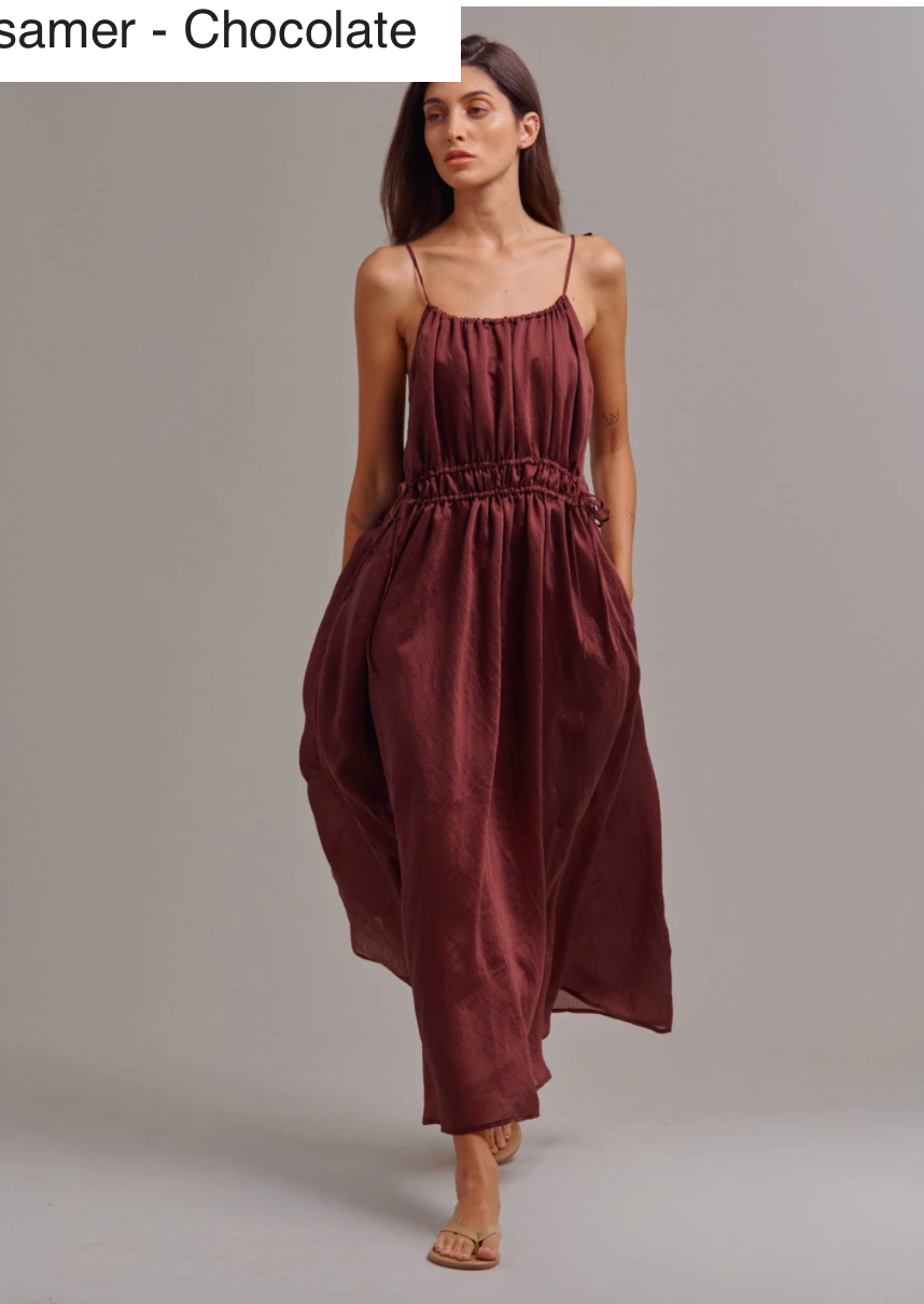 
                  
                    Pharaoh Cecelia Dress in Gossamer - Chocolate
                  
                