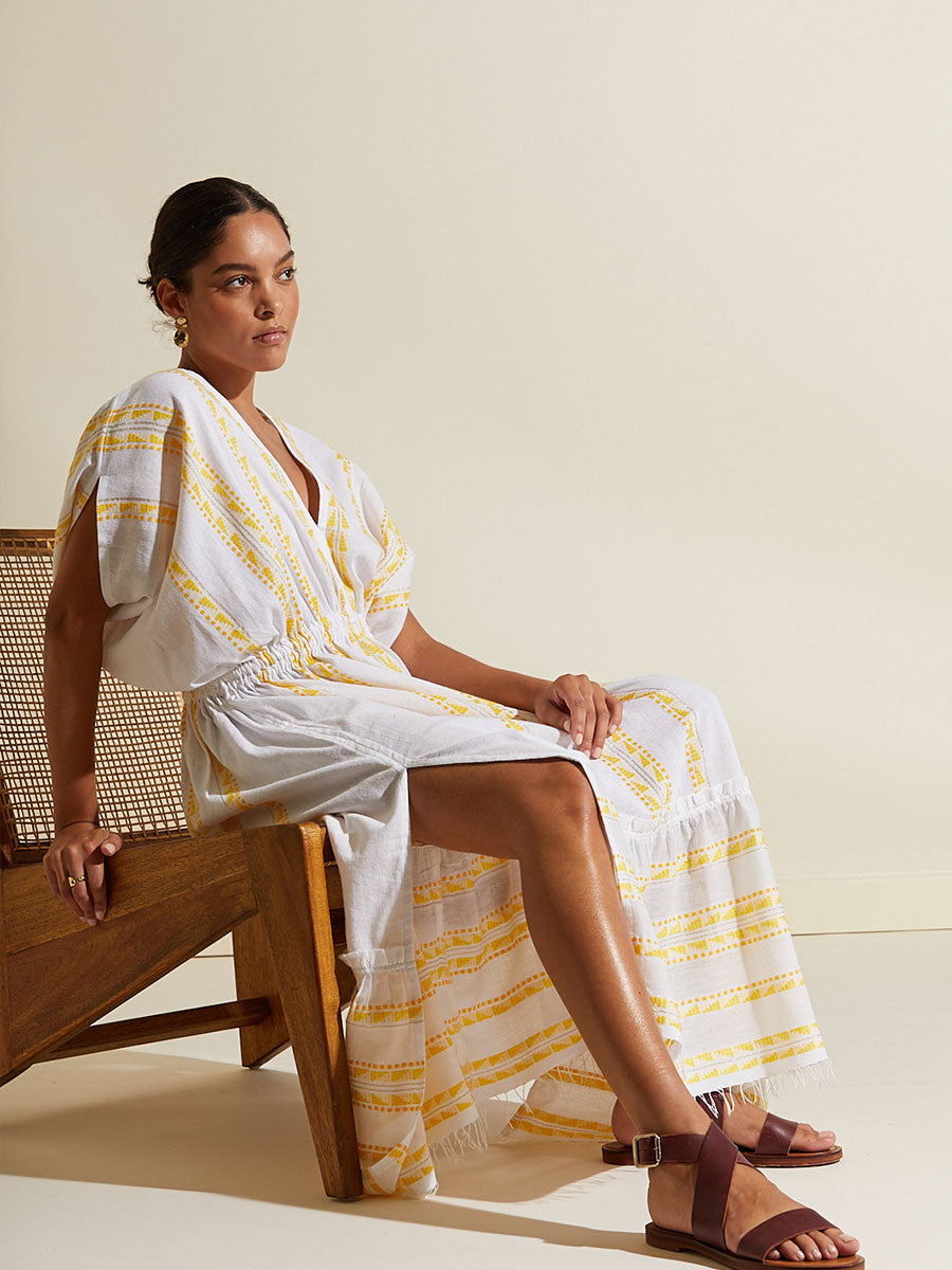 lemlem Abeba Plunge Neck Dress - Alchemy Works
