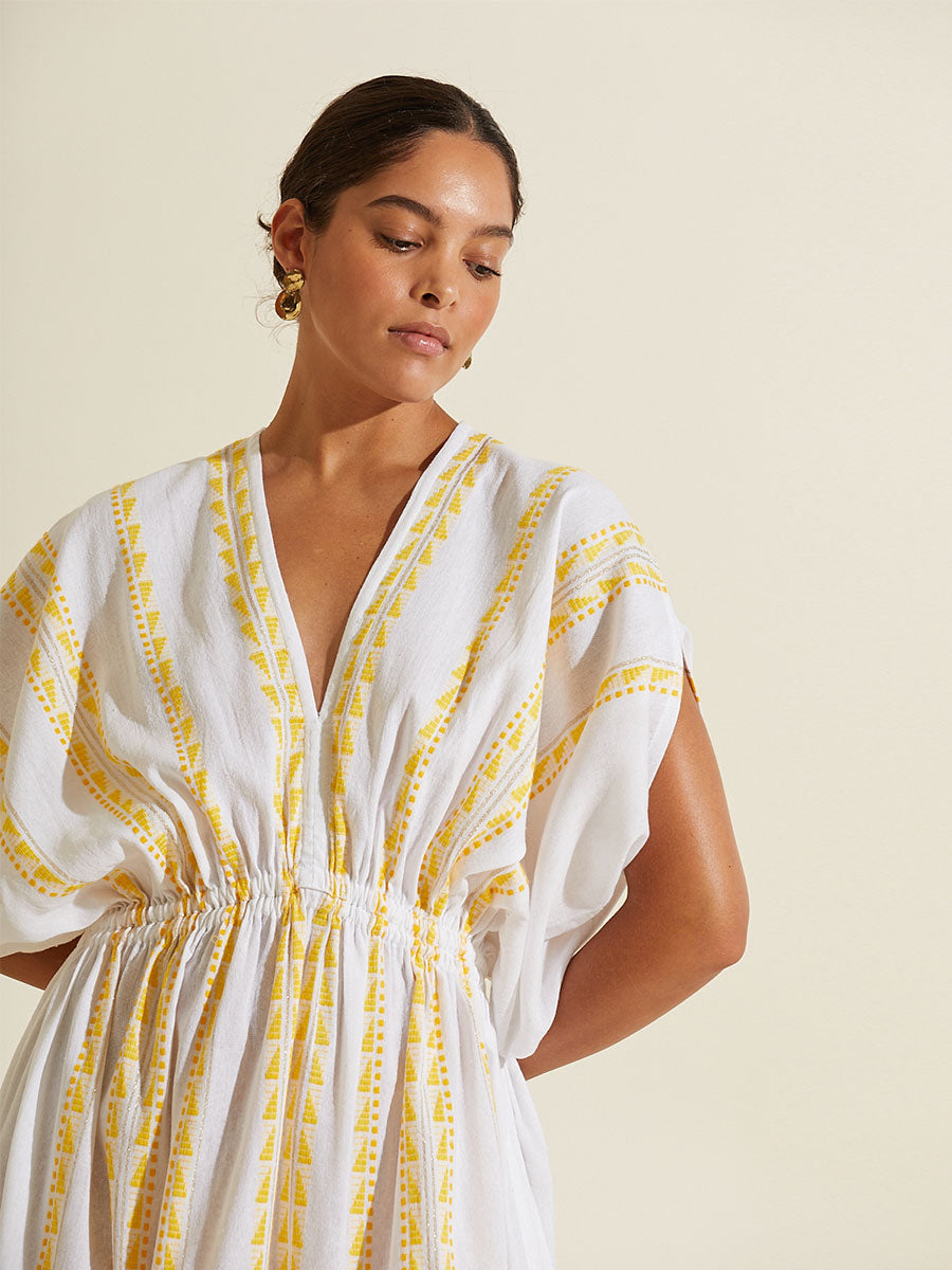 
                  
                    lemlem Abeba Plunge Neck Dress - Alchemy Works
                  
                