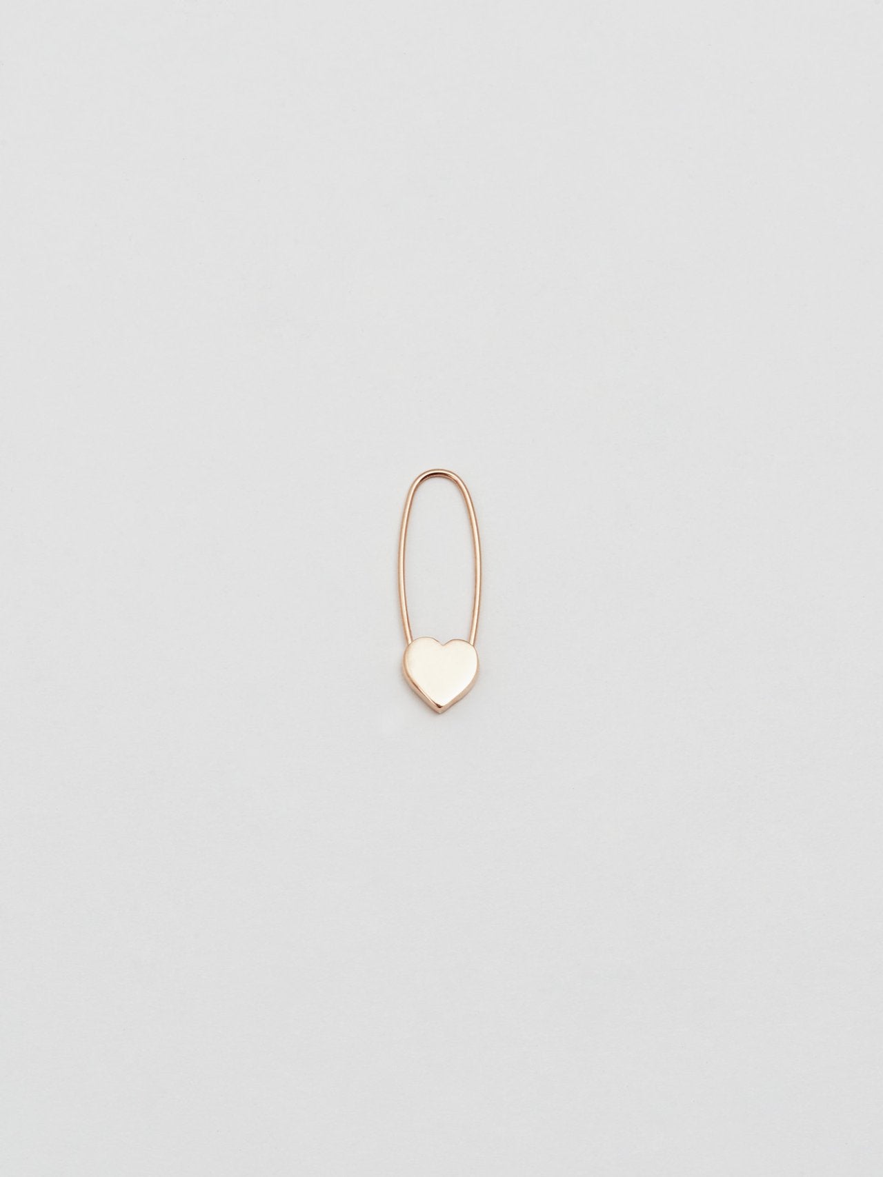 Oversized Safety Pin Earring Gold / Single