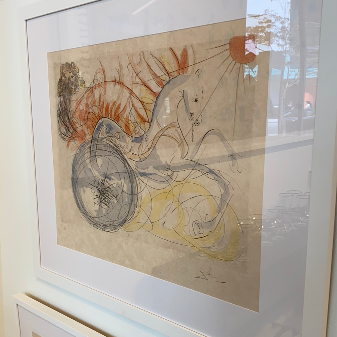Salvador Dali lithograph “Elijah and the Chariot” - Alchemy Works