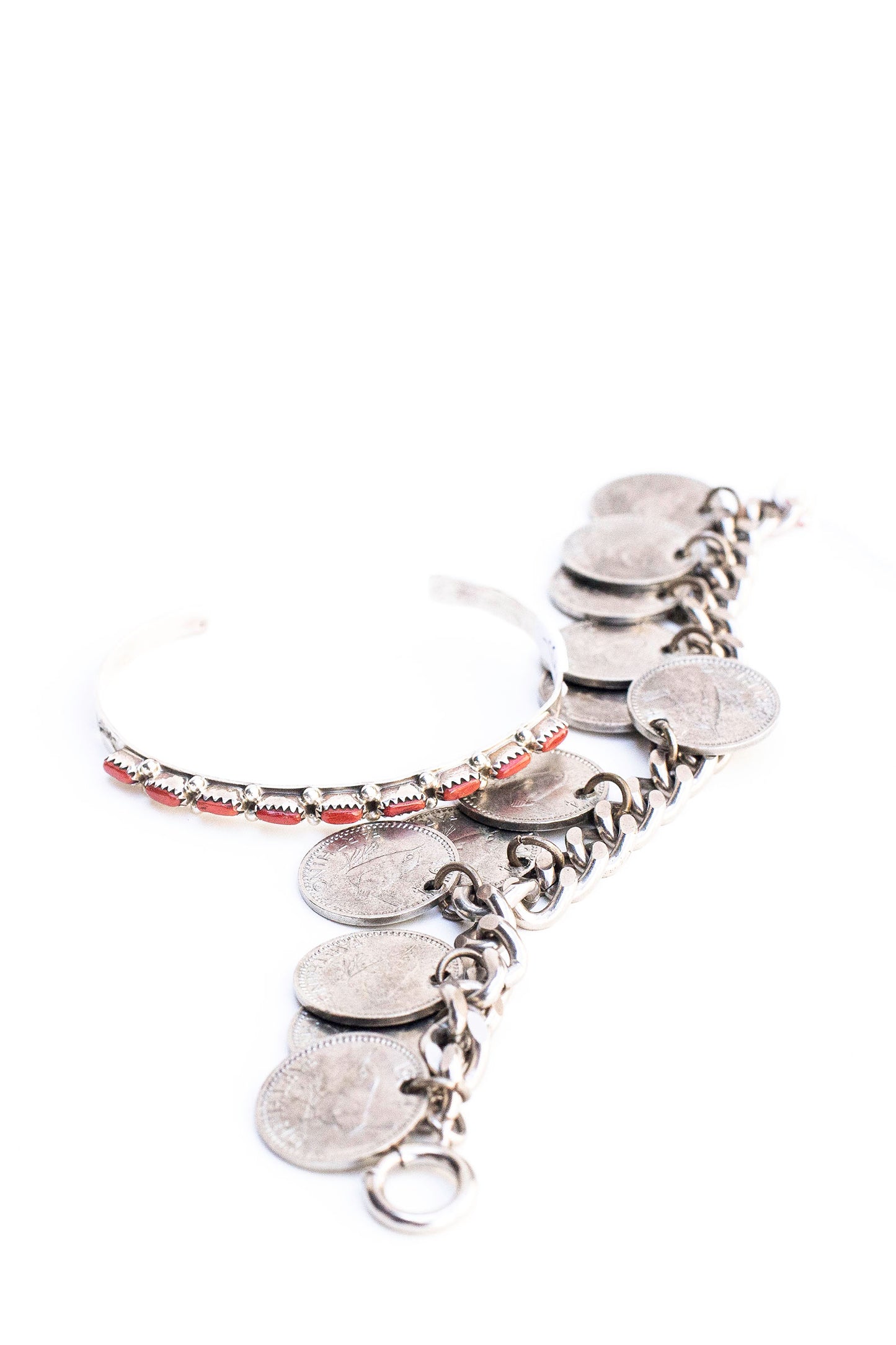 
                  
                    Alchemy Works Vintage Silver and Coral Cuff - Alchemy Works
                  
                